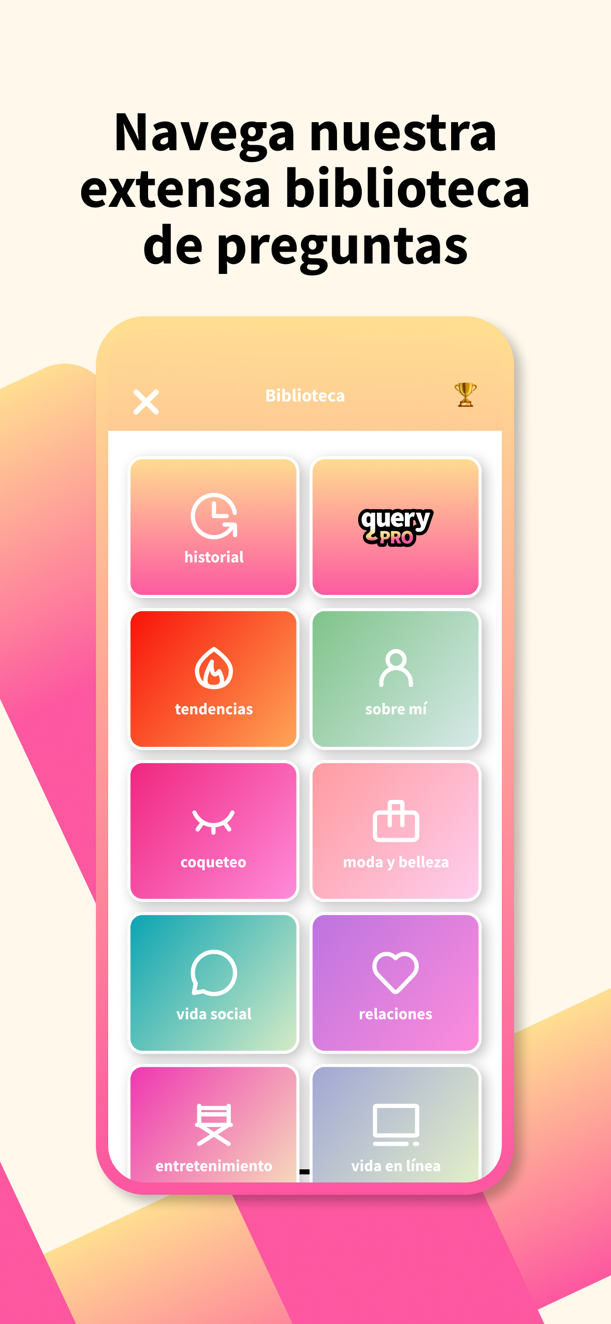 query • La App de Q&A Anónimas