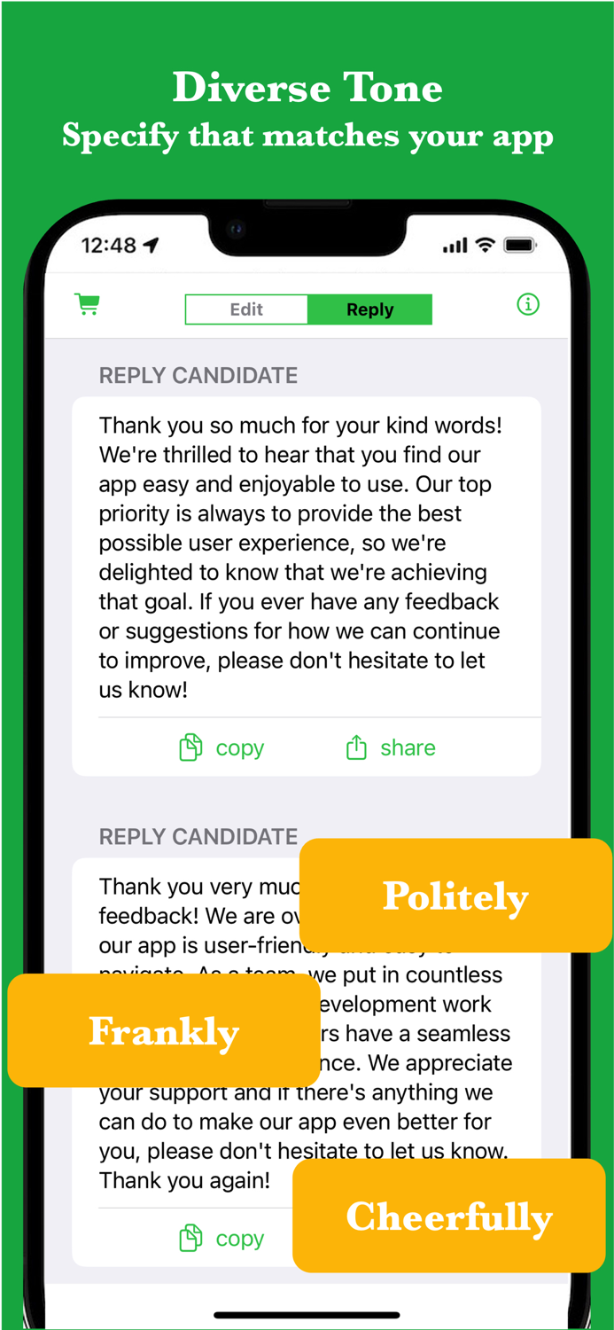 Reply AI for App Review
