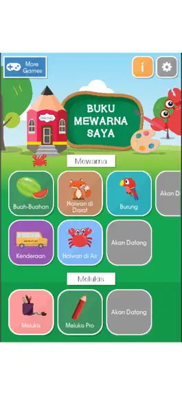 Game screenshot Belajar Mewarna dan Melukis mod apk