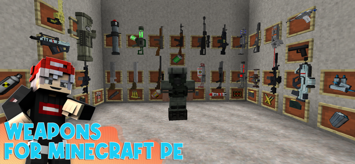 Weapons and Cars Addons for MCPE