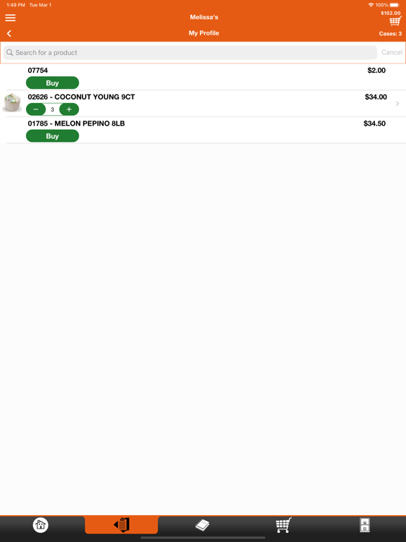 Melissa's Checkout iPad screenshot 2 - Food & Drink app