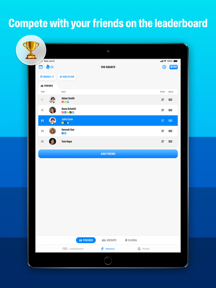 100 Squats Butt and Leg Trainer