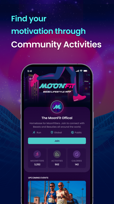 MoonFit - Web3 Lifestyle App Screenshot