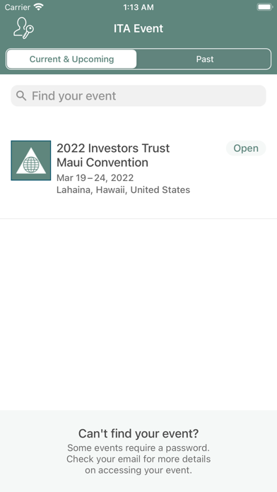 Investors Trust Convention App Screenshot