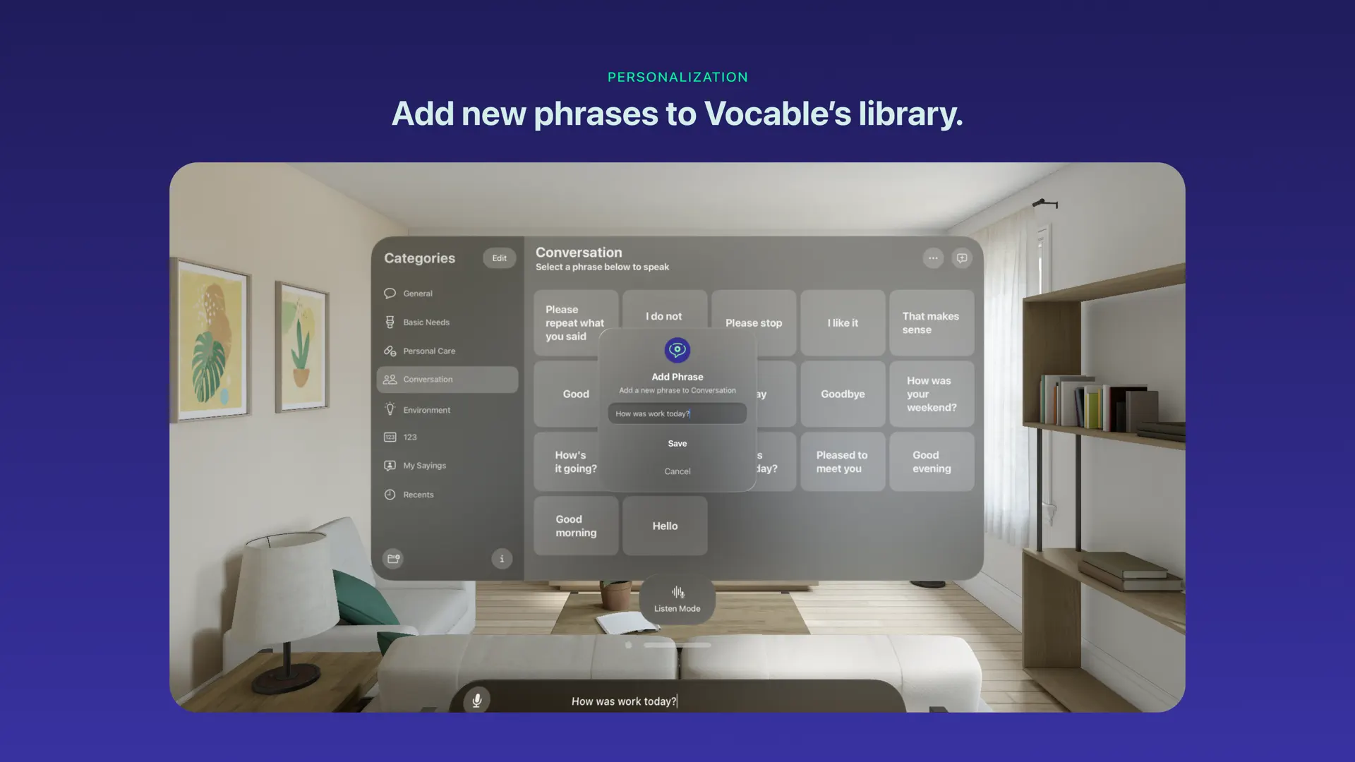 Vocable AAC screenshot 2