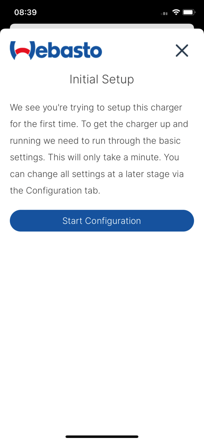 Webasto Charger Setup