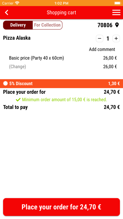Bal Pizza Pasta & More Screenshot