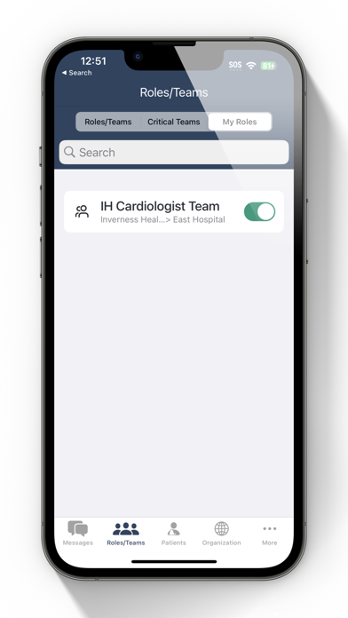 symplr Clinical Communications Screenshot