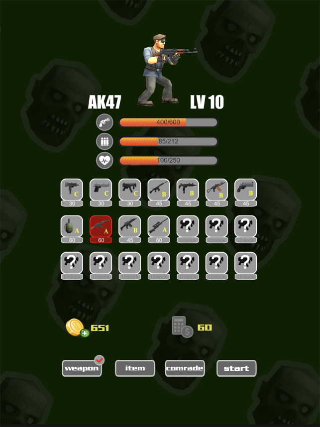 ‎Soldiers and Zombies Screenshot