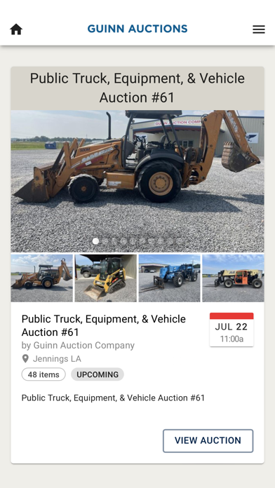 Guinn Auction Company Screenshot