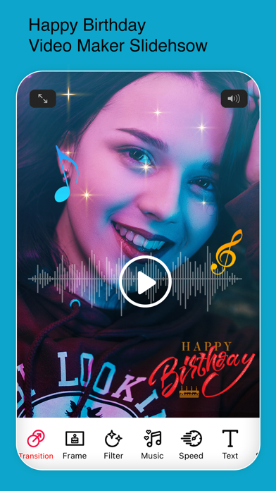 Happy Birthday Video EditorPic Screenshot