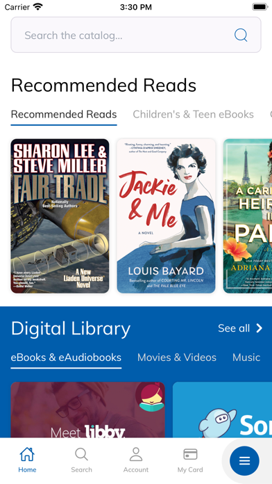 Salt Lake County Library Screenshot