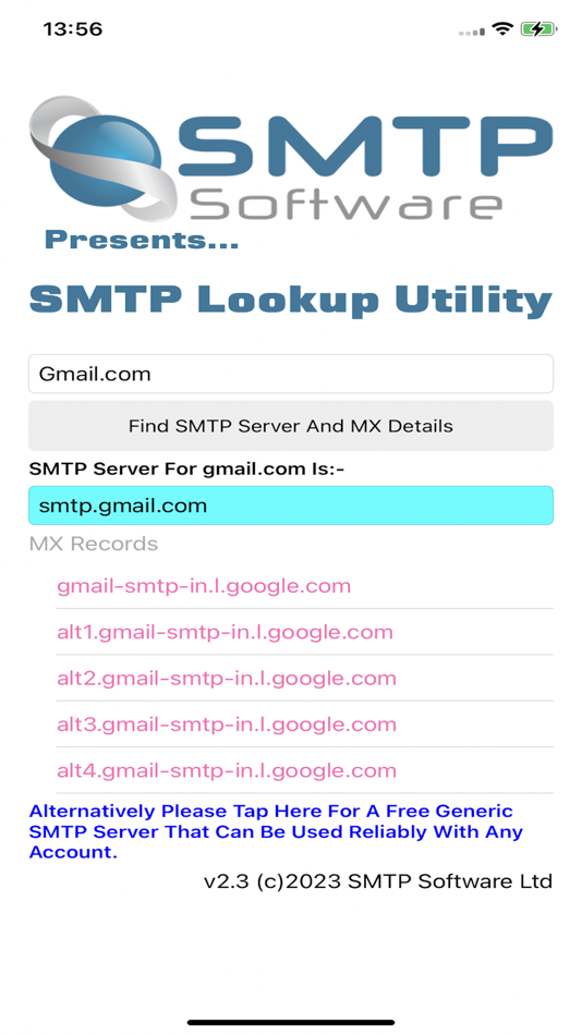 #2. SMTP Lookup (iOS) 由: Paul Barlow
