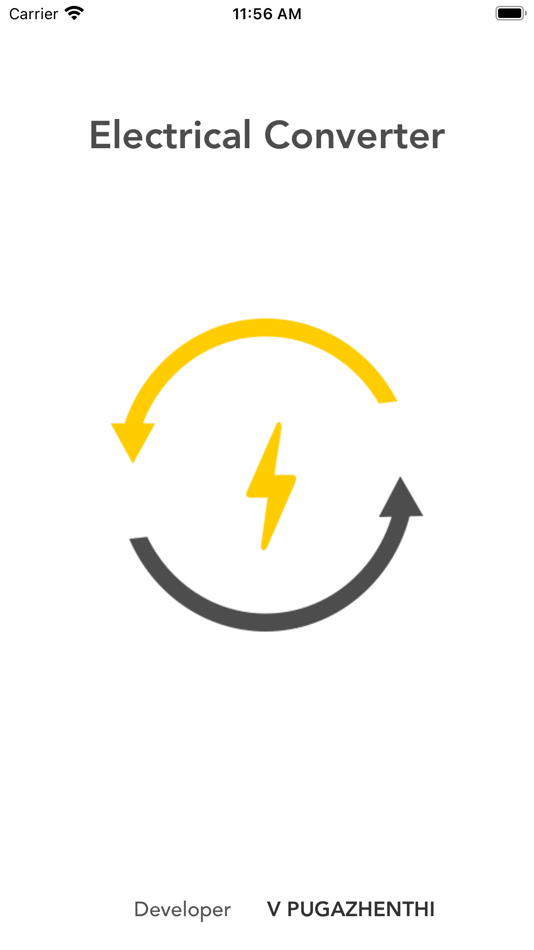 #1. Electrical Converter (iOS) By: V PUGAZHENTHI