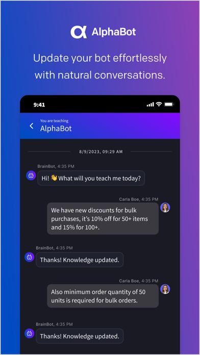 AlphaBot: AI & Human Expertise Screenshot