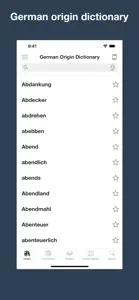 German Word and Name Origins screenshot #1 for iPhone