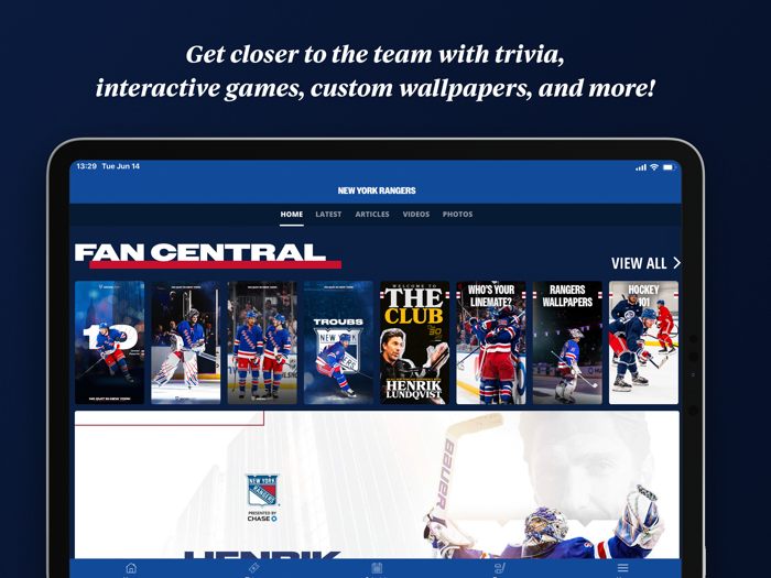 New York Rangers Official App