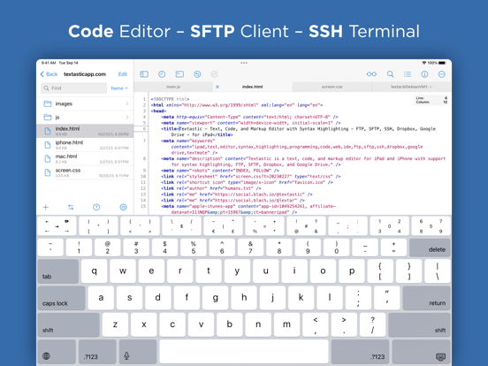 Screenshot #4 pour Textastic Code Editor