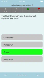 ireland geography quiz iphone screenshot 3