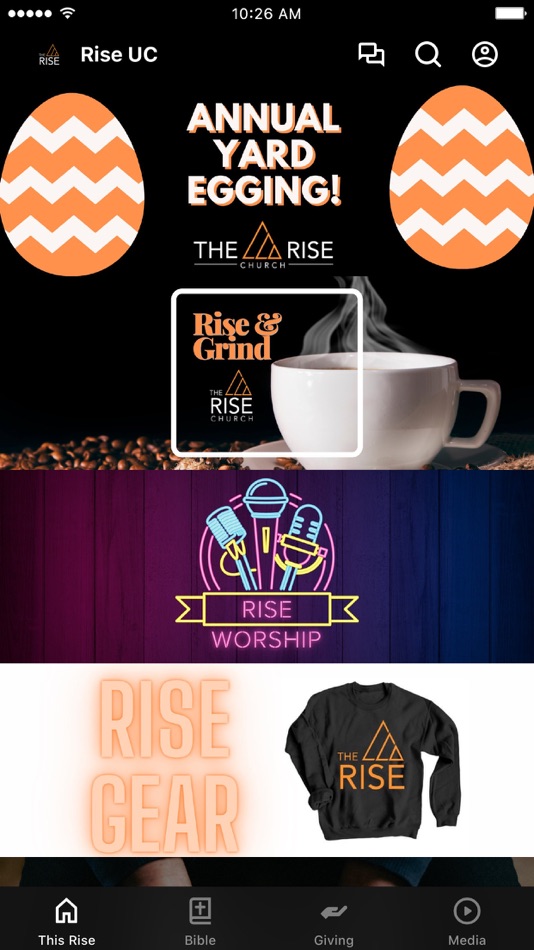 #1. The Rise UC (iOS) โดย: The Rise Church Inc.