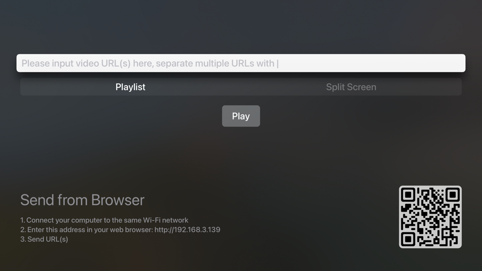 URL Player TV - Side by Side - 1.3 - (iOS)