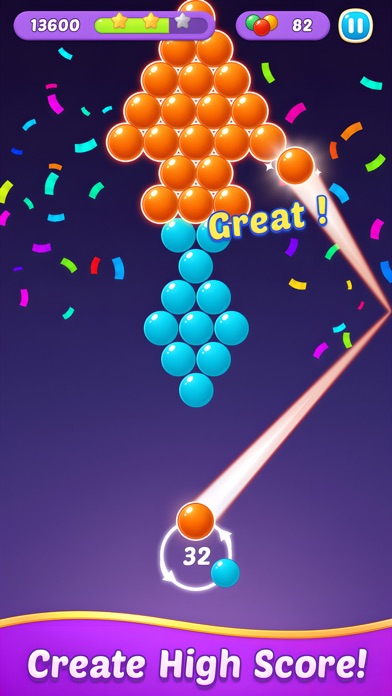 Bubble Shooter Gem Pop Screenshot