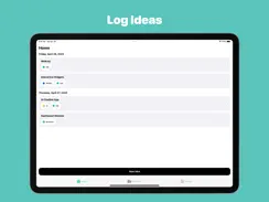 Thoughts & Ideas List: IdeaLog iPad image 1