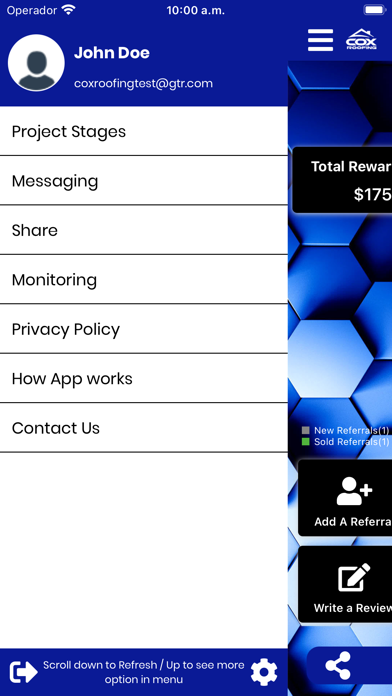 Cox Roofing Screenshot