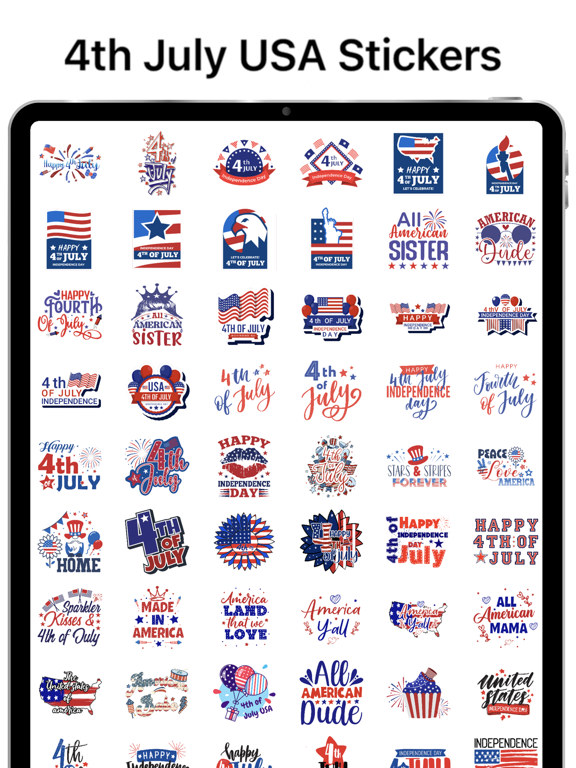 Screenshot #4 pour 4th Of July - USA Stickers