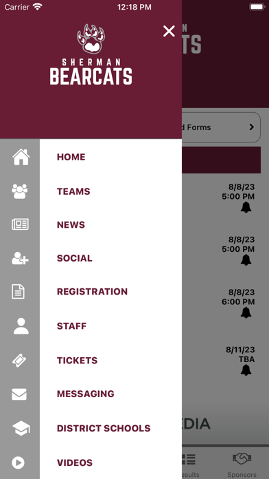 Sherman Bearcats Athletics Screenshot 4 - AppWisp.com Sherman Bearcats Athletics Screenshot 4 - AppWisp.com