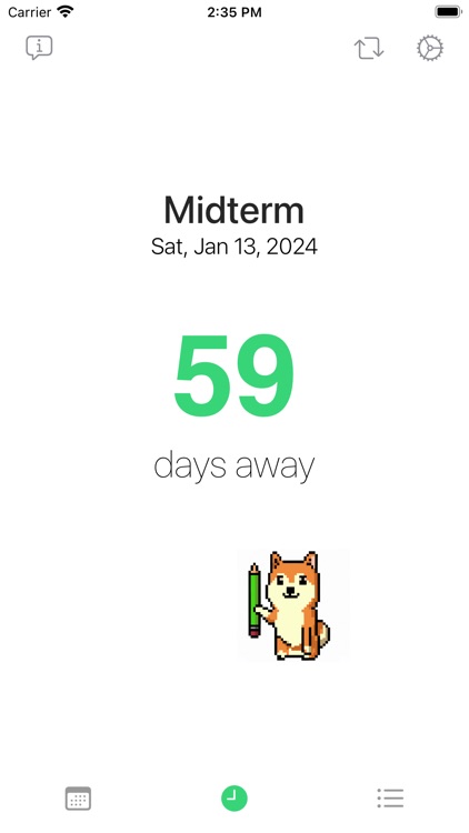 Hachi - Exam Countdown Timer