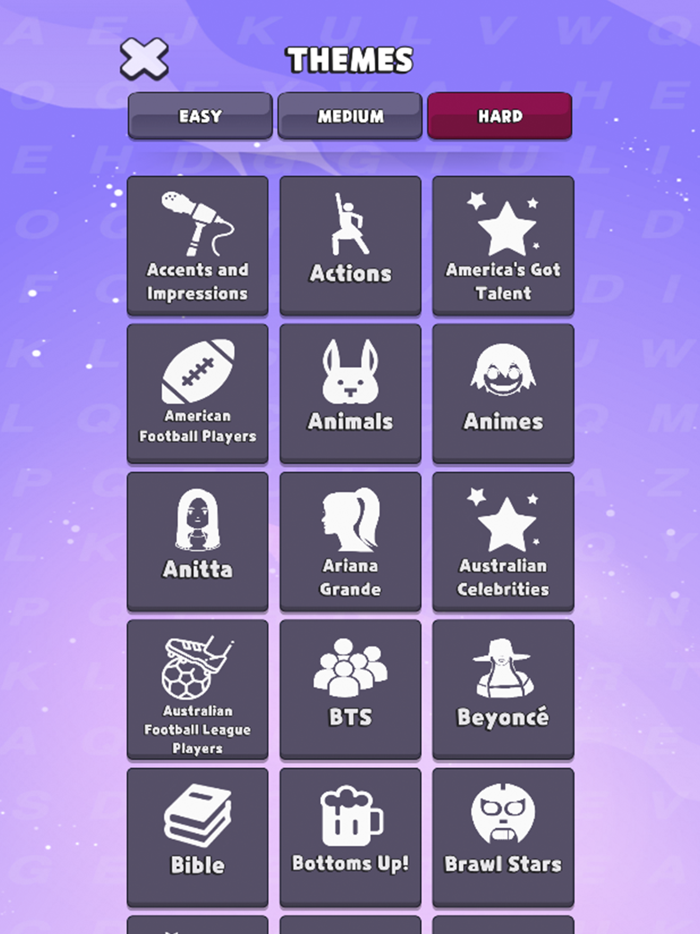 Wosh Word Search Game