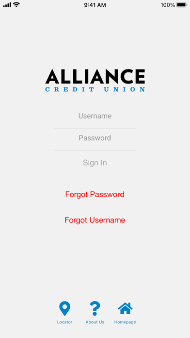 Alliance CU Mobile Banking Screenshot