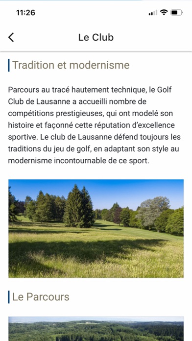 Golf Club de Lausanne Screenshot