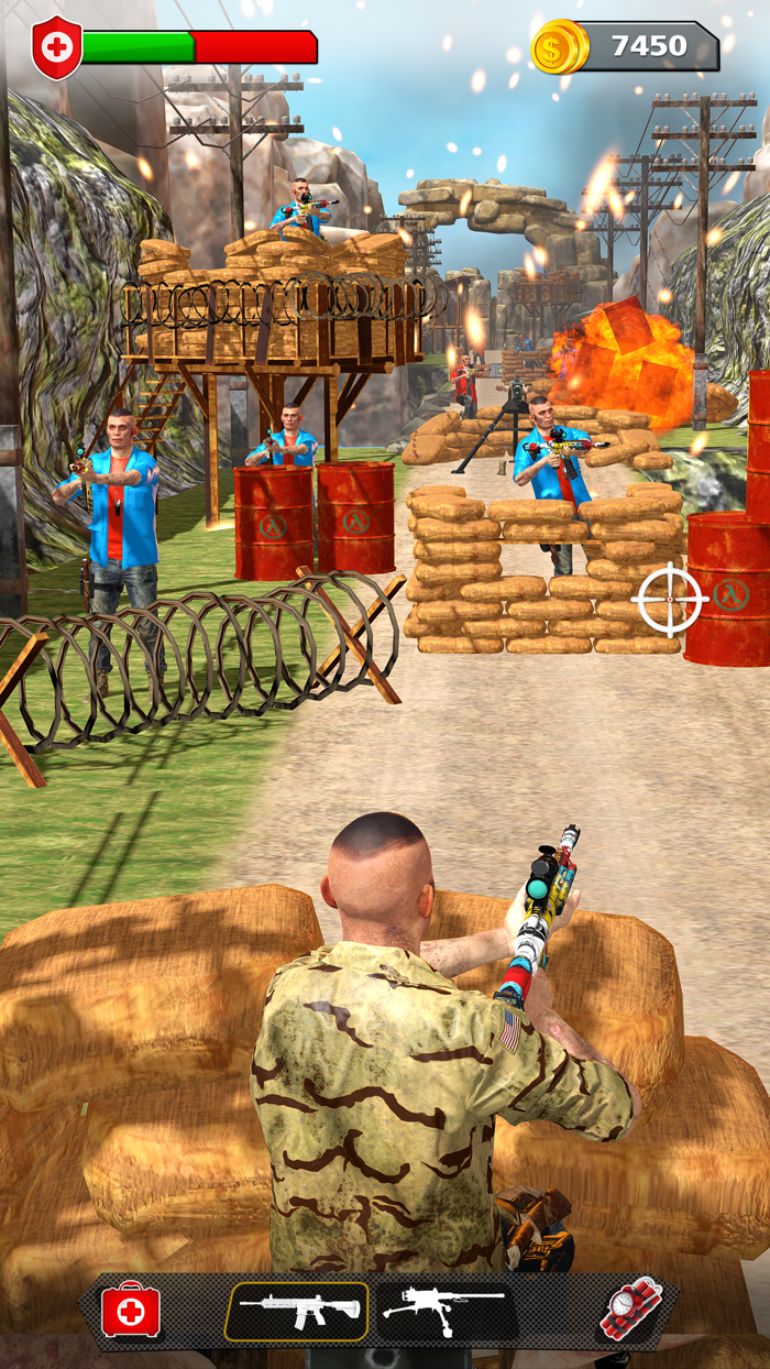 Cover Attack Gun Shooting Game