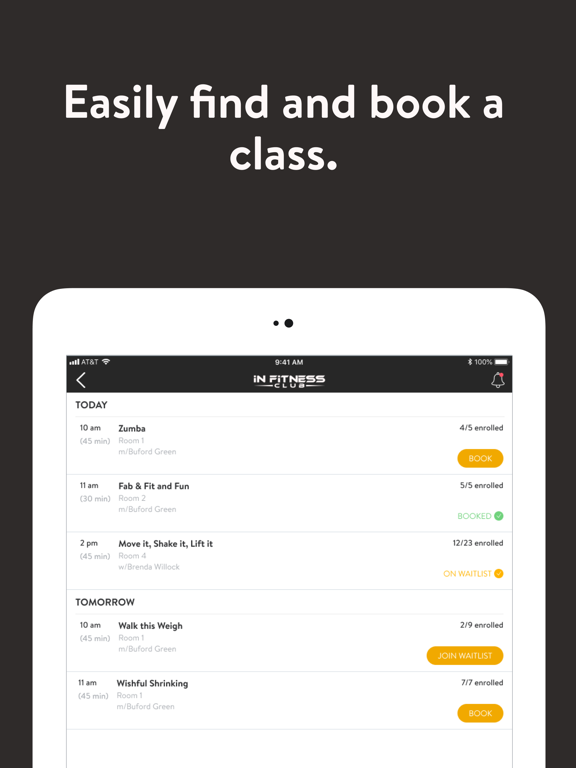 iNFit Online iPad screenshot 8 - Health & Fitness app