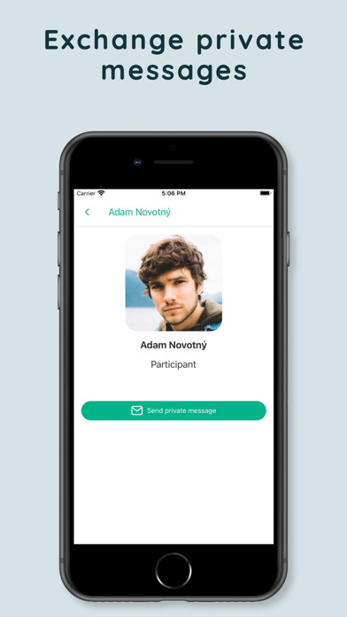 ComsApp, conference app screenshot