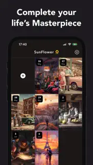 sunflower illustrated ai diary iphone screenshot 3