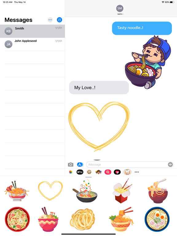 Screenshot #6 pour Ramen Noodles Stickers