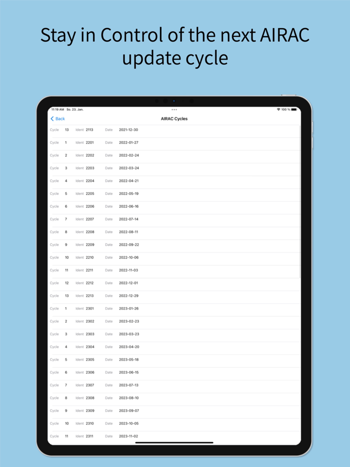 OpsControl Sheet for Aviation