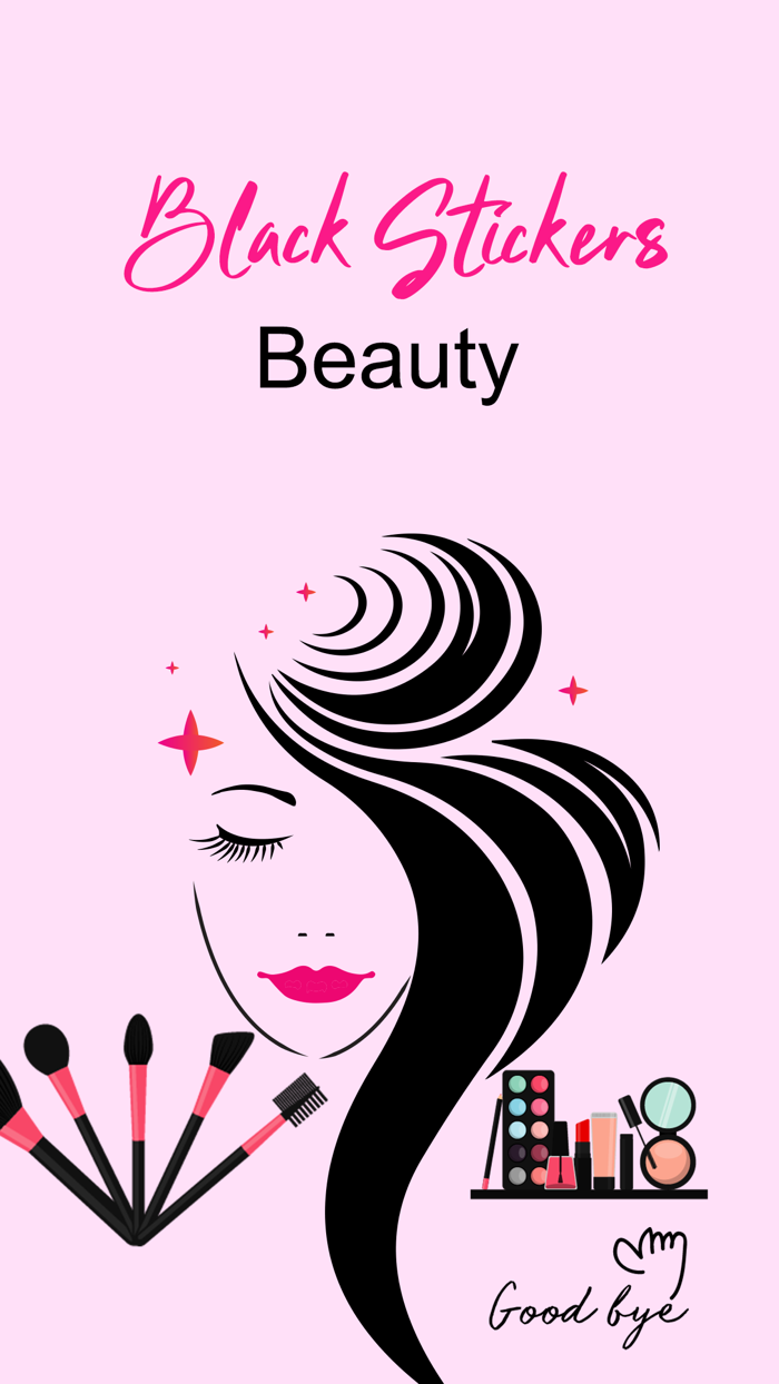 Black Stickers Beauty