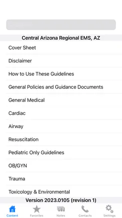 Central Arizona EMS Guidelines iPhone image 2