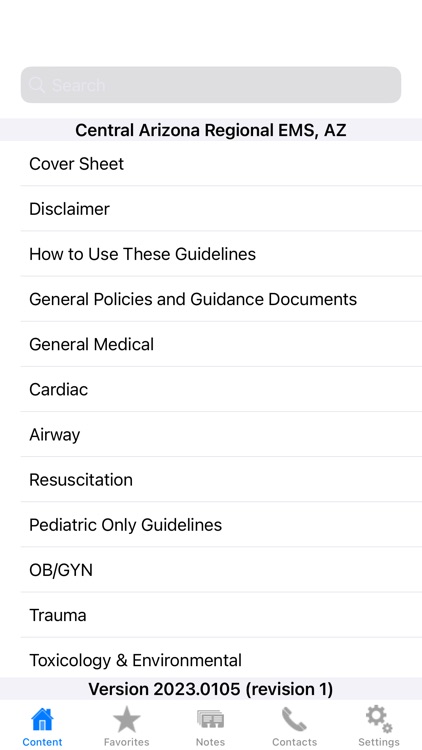 Central Arizona EMS Guidelines