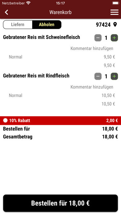 Yummy Schweinfurt Screenshot