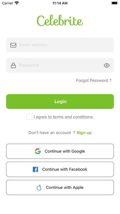Celebrite Screenshot
