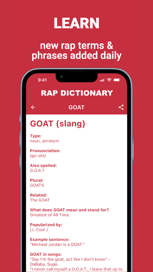 #3. Rap Dictionary (iOS) Podle: DailyRapFacts, LLC.