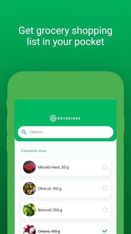 Groceriser Food Grocery Lists screenshot-4
