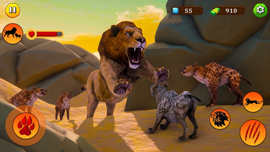 #3. Lion Simulator Survival Game (iOS) Podle: Big Kid Gaming Studio