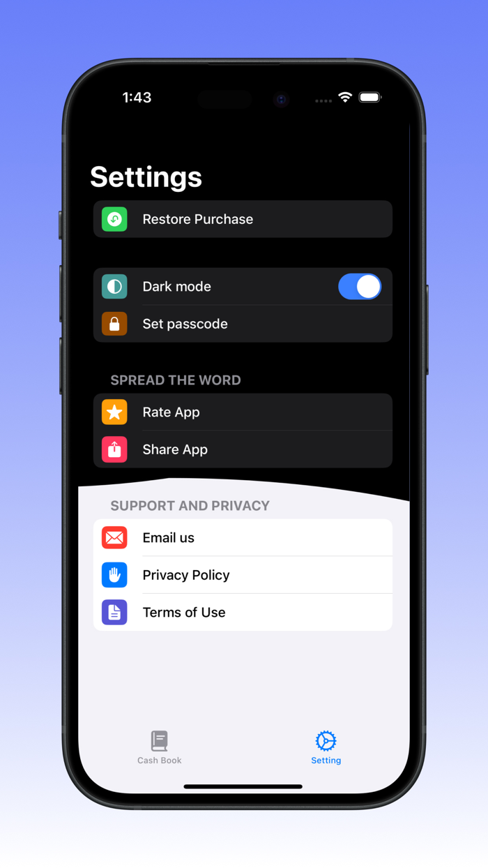 CashBook Cash management
