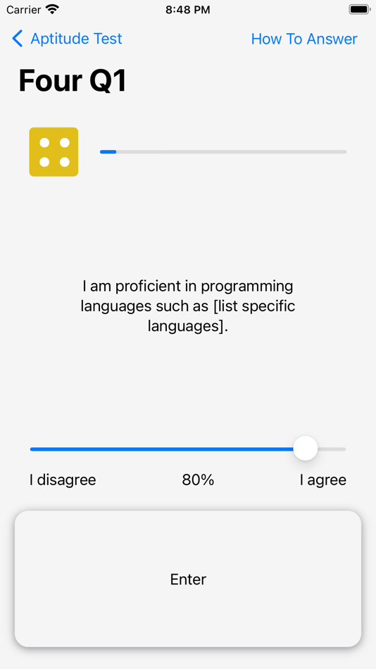 #5. Aptitude Test (iOS) Podle: Martin Tseng